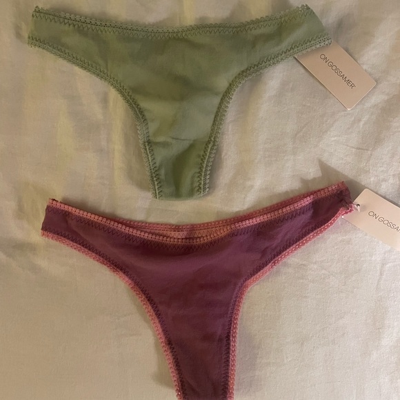 Brand New on gossamer mesh thong - Picture 2 of 2